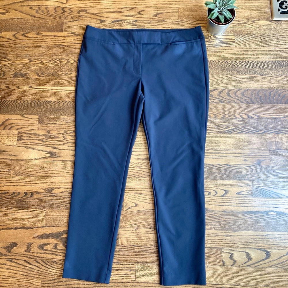 Anne Taylor Straight Leg Blue Pants. Size: 12 Petite. June 6